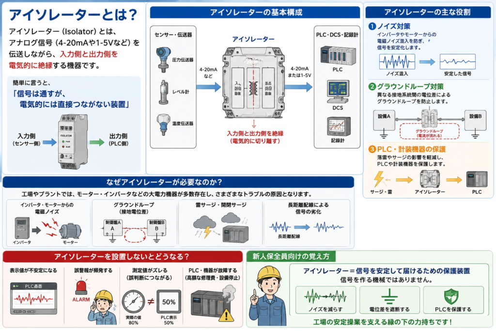 アイソレーターとは？電気を絶縁する機器です