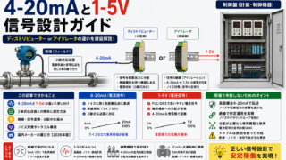 現場で失敗しない信号設計ガイド｜4‑20mAと1‑5Vの違い・分配器と絶縁器の選び方